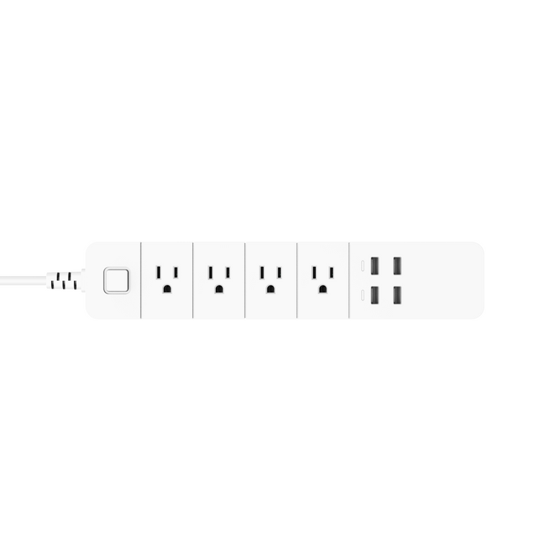 WiFi Smart Power Surge Protector with 4 Outlets and 4 USB Charging Ports - C380
