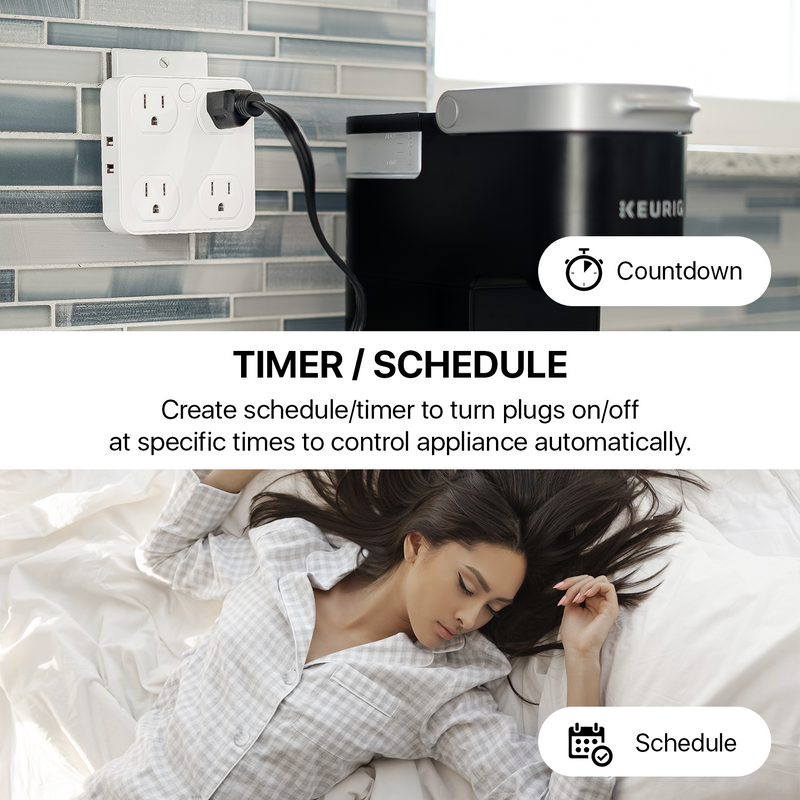 Govee Smart Plug, WiFi Plugs Work with Alexa & Google Assistant, Smart  Outlet with Timer & Group Controller, WiFi Outlet for Home, No Hub  Required